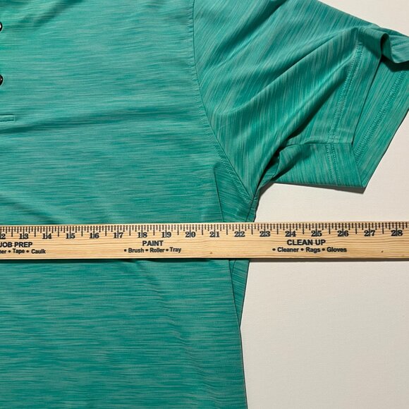 FootJoy Golf Polo Shirt Performance Stretch Preppy Green Men's size Medium - Picture 3 of 7